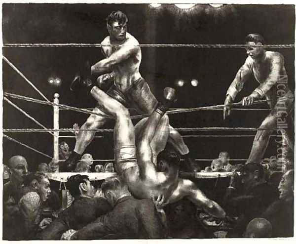 Dempsey and Firpo Oil Painting - George Wesley Bellows