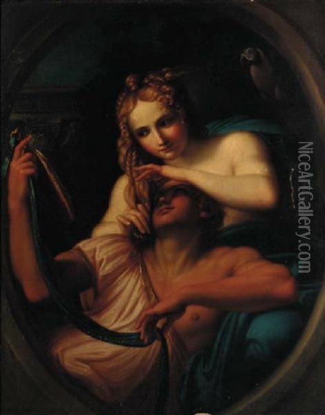 Rinaldo And Armida Oil Painting - Pietro Labruzzi