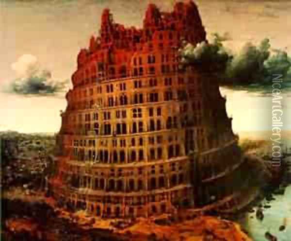 The Little Tower Of Babel C1563 Oil Painting - Jan The Elder Brueghel