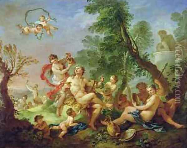 Bacchanal 1747 Oil Painting - Charles Joseph Natoire