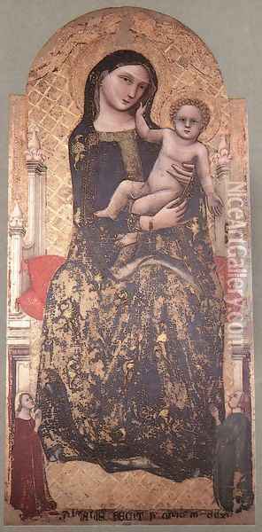 Madonna and Child 1345 Oil Painting - Vitale Da Bologna