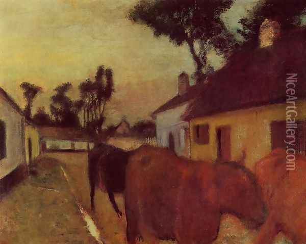 The Return of the Herd Oil Painting - Edgar Degas