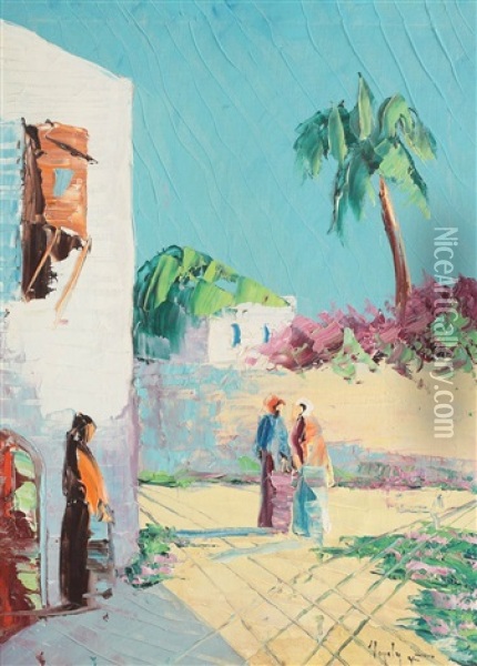 Tunis Oil Painting - Rudolph Negely