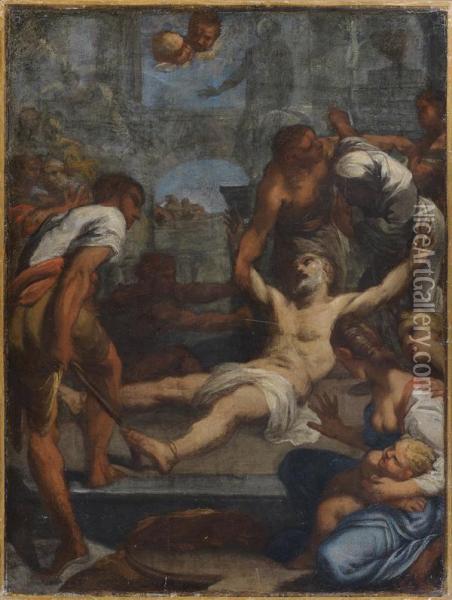 Martyre De Saint Andre, Esquisse Oil Painting - Domenico Maria Canuti