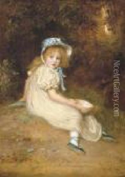 Little Miss Muffet Oil Painting - Sir John Everett Millais