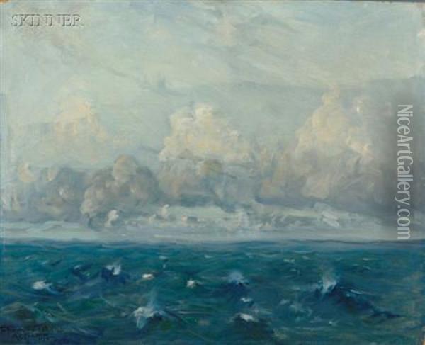 Off Shore Oil Painting - Arthur C. Goodwin