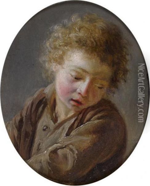 Portrait D'enfant Oil Painting - Martin Drolling Oberbergheim