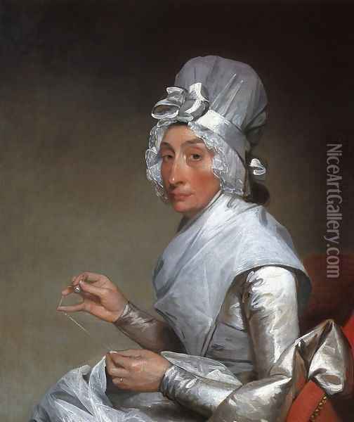 Catherine Brass Yates Oil Painting - Gilbert Stuart