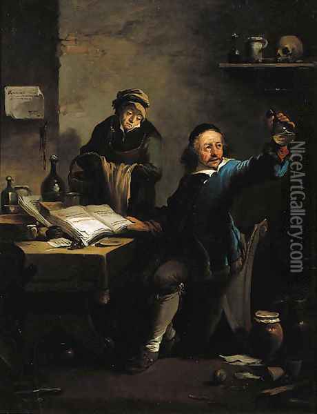 The Doctor's Visit Oil Painting - David The Younger Teniers