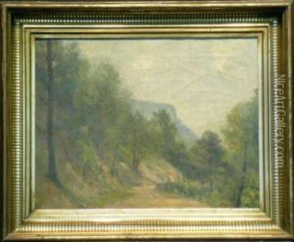 Road Through The Valley Oil Painting - Bayard Henry Tyler