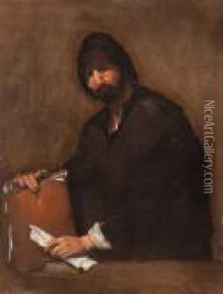 Un Filosofo Oil Painting - Jusepe de Ribera