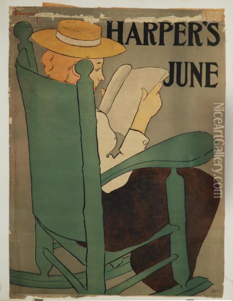 Affiche Per Harper's New Monthly Magazine, New York Oil Painting - Edward Penfield