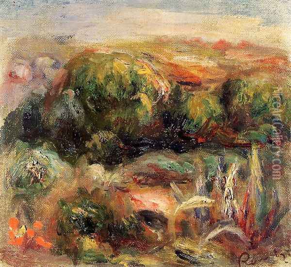 Landscape Near Cagnes2 Oil Painting - Pierre Auguste Renoir