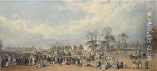 The Great Exhibition, Crystal Palace Oil Painting - Charles Frederick Buckley