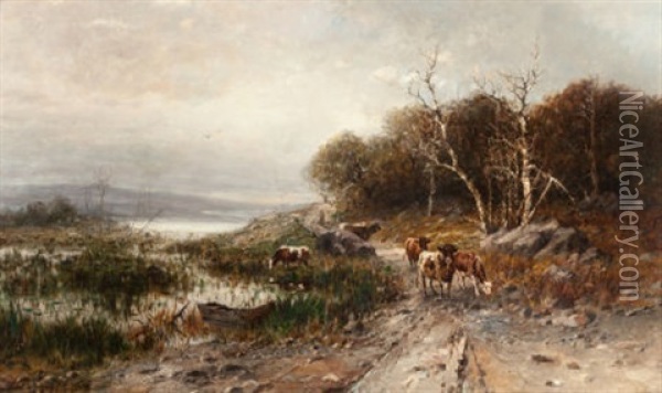 Near The Great Barrington Oil Painting - Thomas Bigelow Craig