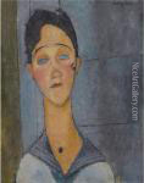 Louise Oil Painting - Amedeo Modigliani