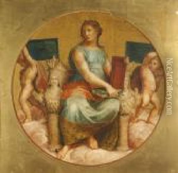 Philosophy
And 
Theology Oil Painting - Raphael (Raffaello Sanzio of Urbino)