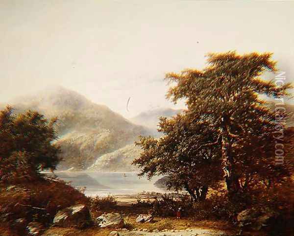 Loch Awe Oil Painting - James Charles Ward