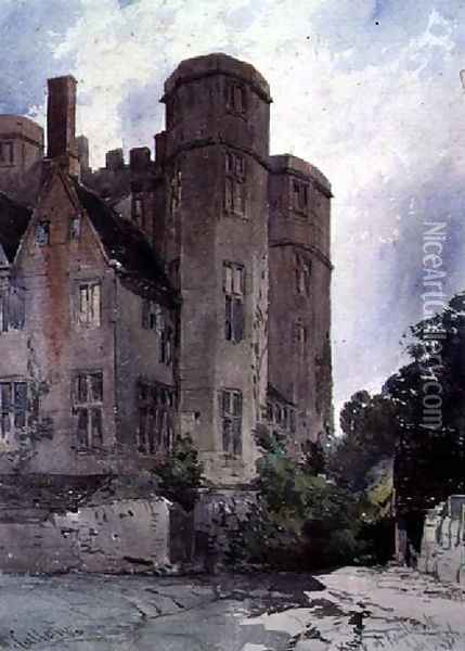 The Keep at Kenilworth Oil Painting - William Callow