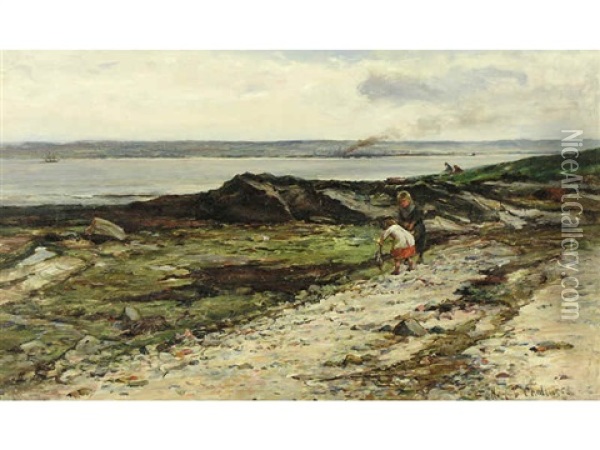 Towards Grange Mouth Oil Painting - Hector Chalmers