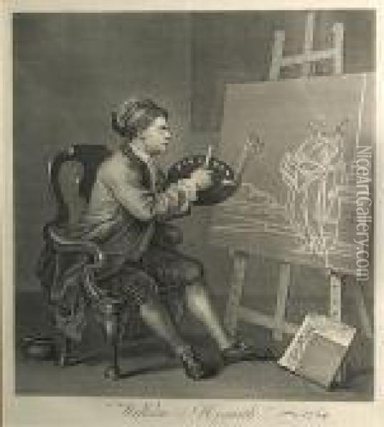 Painting The Comic Muse Oil Painting - William Hogarth