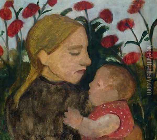 Mother and Child 1904 Oil Painting - Paula Modersohn-Becker