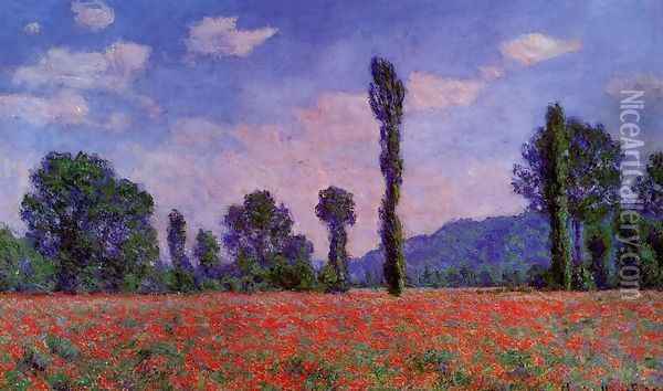 Poppy Field In Giverny Oil Painting - Claude Oscar Monet