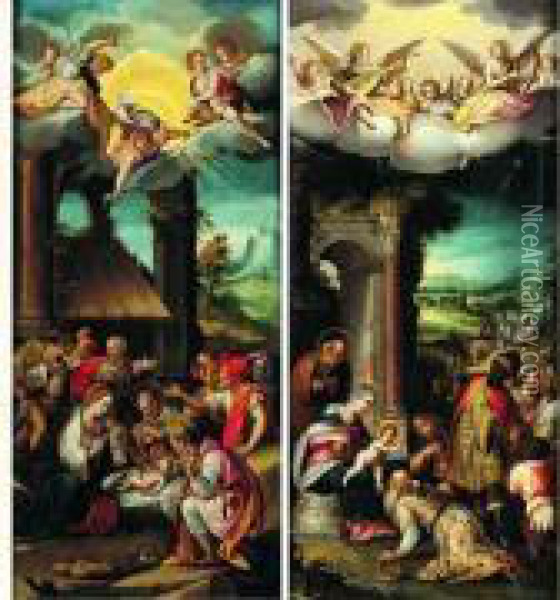 L'adoration Des Bergers Oil Painting - Prospero Fontana