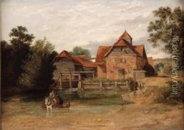 Trowse Mill Oil Painting - Alfred Priest