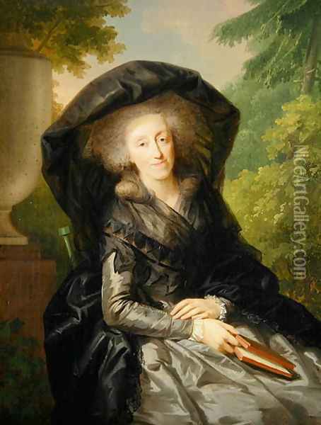 Frau Schmidt-Capelle, 1786 Oil Painting - Friedrich Tischbein