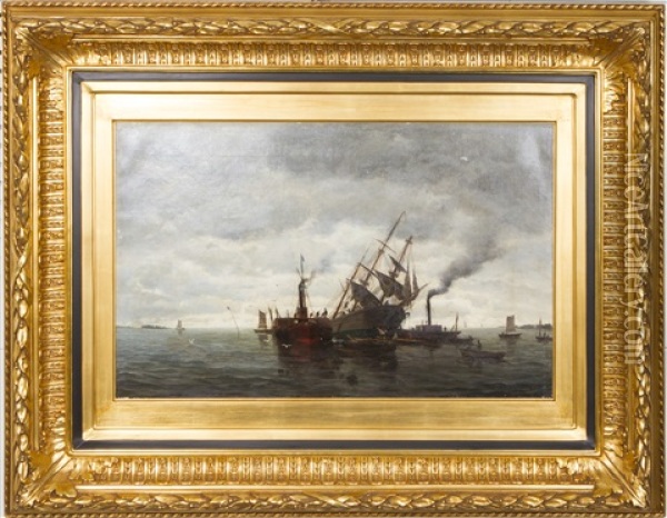 Emergency At Sea Oil Painting - Thorsten Waenerberg