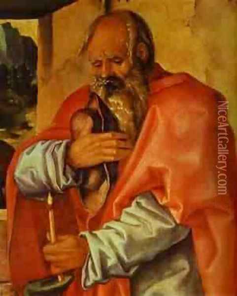The Nativity Detail 1510 Oil Painting - Hans Baldung Grien