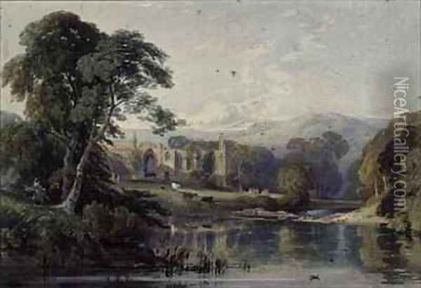Bolton Abbey Oil Painting - George Arthur Fripp