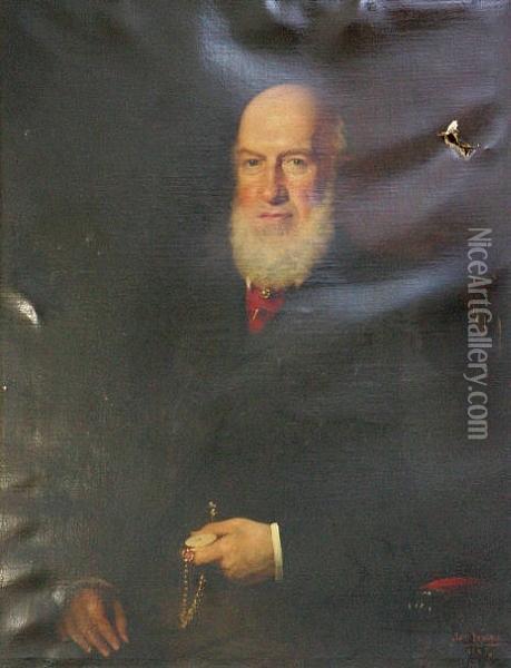 Half-length Portrait Of James D. Gillespie Oil Painting - James Irvine