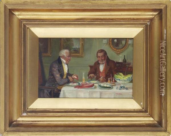 Lobster For Dinner Oil Painting - George Fox