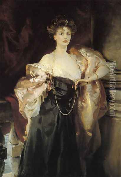 Portrait of Lady Helen Vincent, Viscountess d'Abernon Oil Painting - John Singer Sargent
