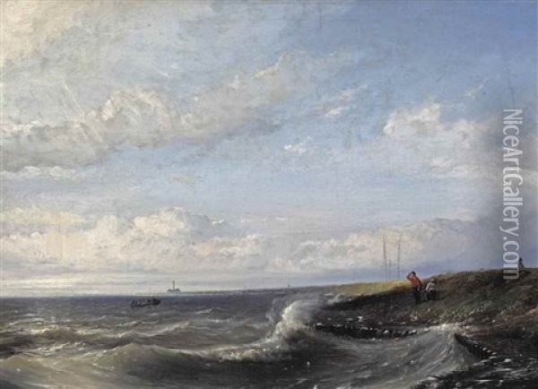 A View Of The Haarlemmermeer Before The Reclamation Oil Painting - Cornelis Springer