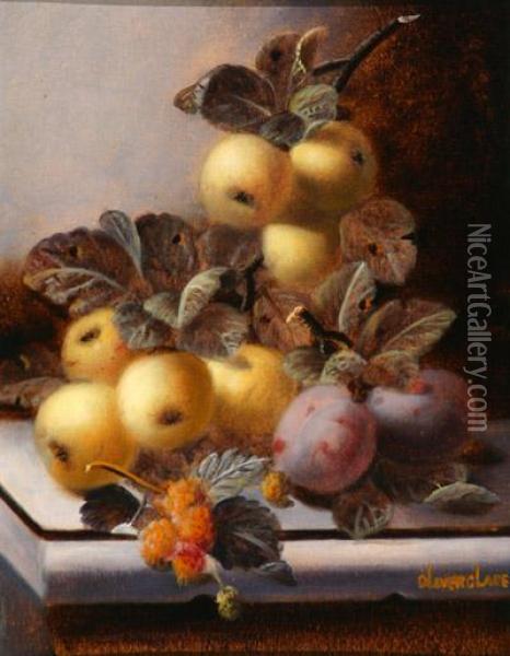 Still Life Of Fruit: Oil Painting - Oliver Clare