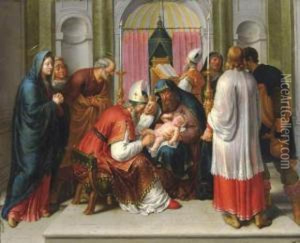 La Circoncision Oil Painting - Pieter Boddingh Van Laer