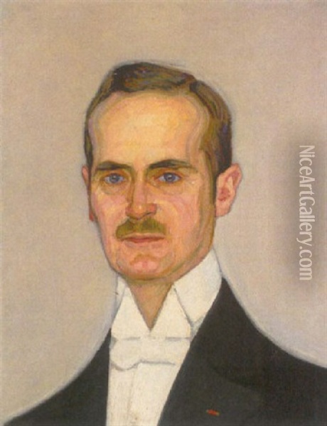 Portrat Eines Herren Oil Painting - Walter Von Ruckteschell