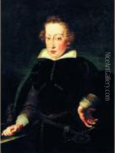 Portrait D'un Jeune Garcon Oil Painting - Cornelis De Vos