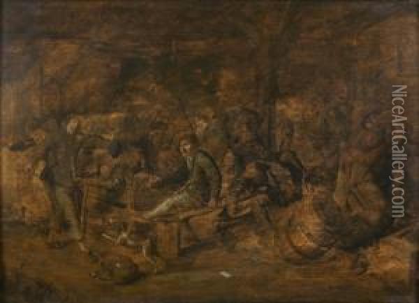 Une Rixe Dans Une Auberge Oil Painting - Jan Miense Molenaer