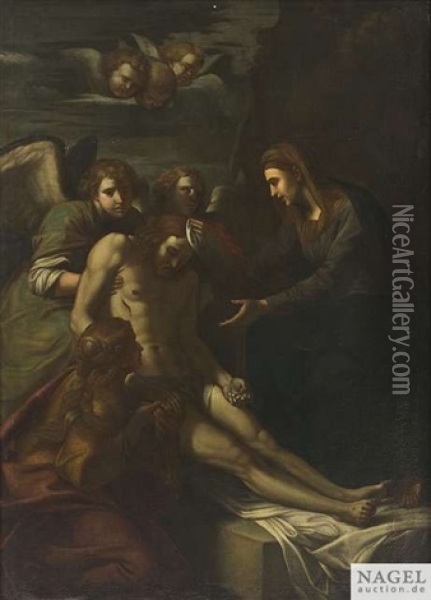 Grablegung Christi Oil Painting - Gregorio Preti