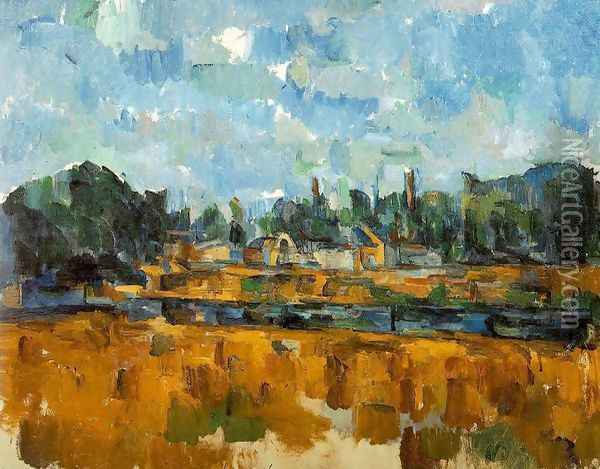 Riverbanks Oil Painting - Paul Cezanne
