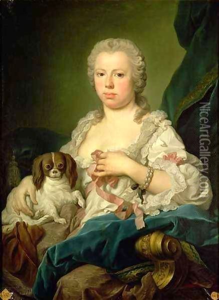 Maria-Barbara de Braganza (d.1758) Oil Painting - Jacopo (Giacomo) Amigoni
