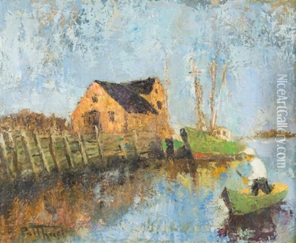 Gloucester Harbor Oil Painting - Edward Henry Potthast
