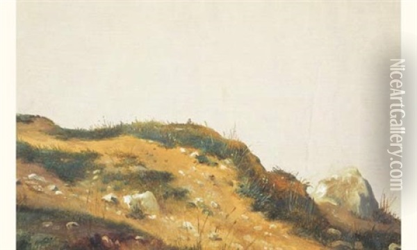 Chemin Rocailleux En Italie Oil Painting - Jean Pierre Louis Houel