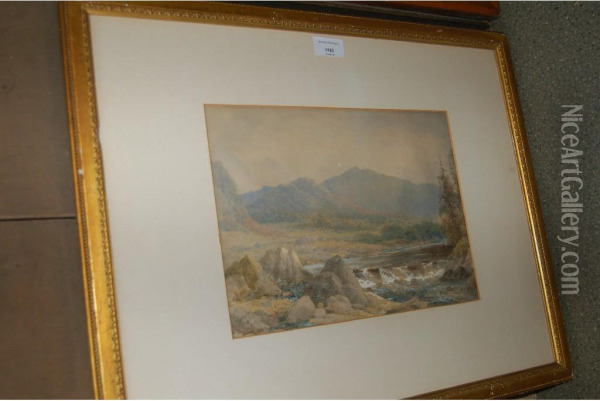 Mountainous River Landscape Oil Painting - George Law Beetholme
