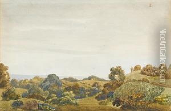 Kraal In Pondoland Oil Painting - Major Edward Rooper