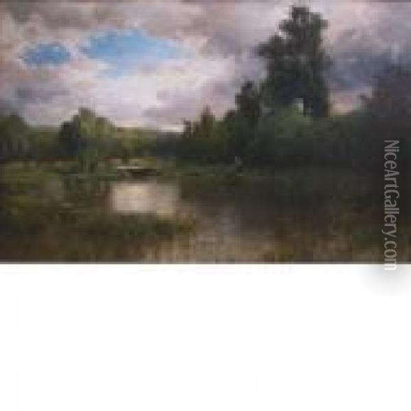 Landscape With Lake Oil Painting - George Herbert McCord